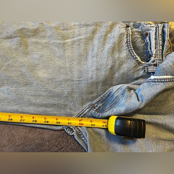 Abercrombie And Fitch The Wide Leg Mid Rise Denim Jeans Size 25/0 Long - Picture 6 of 6